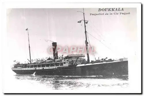 Cartes postales Bateau Paquebot Doukkala Paquebot de la Cie Paquet