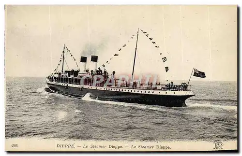 Cartes postales Bateau Dieppe Le Steamer Dieppe