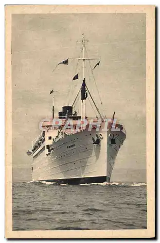 Cartes postales Bateau Paquebot Djenne Compagnie de Navigation Paquet Marseille