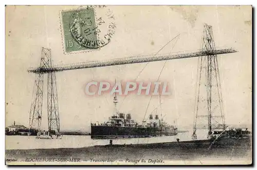 Cartes postales Bateau Paquebot Rochefort sur Mer Transbordeur Passage du Dupleix