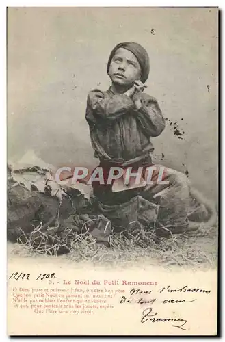 Ansichtskarte AK Fantaisie Enfant Le Noel du petit ramoneur