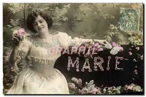 Cartes postales Fantaisie Prenom Marie