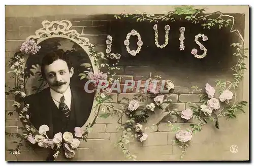 Cartes postales Fantaisie Prenom Louis