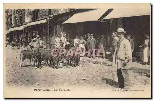 Cartes postales Chevre Paris Vecu Lait a domicile TOP
