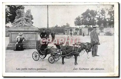 Ansichtskarte AK Chevre Les petits metiers parisiens Les voitures aux chevres