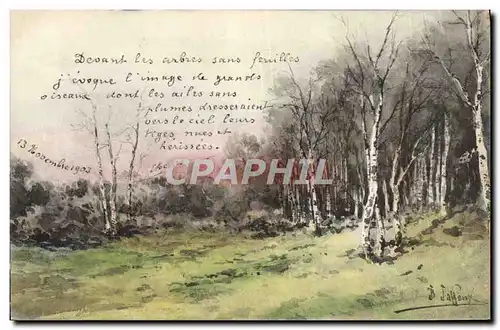 Cartes postales Fantaisie Illustrateur Sous-bois