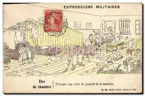 Cartes postales Militaria Etre de chambre