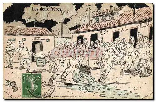 Cartes postales Militaria Les deux freres