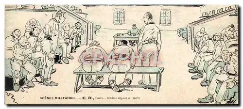 Cartes postales Militaria A la theorie