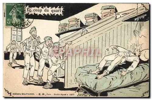 Cartes postales Militaria Le coup du quart