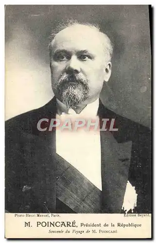 Cartes postales Poincare President de la Republique Francaise