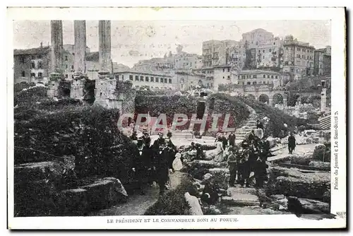 Ansichtskarte AK Le President et le Commandeur Boni au forum Rome