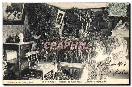 Cartes postales Ville d&#39Avray Maison de Gambetta Chambre mortuaire