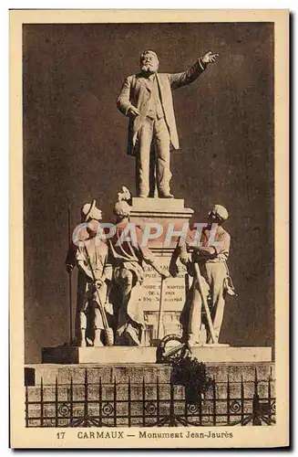 Ansichtskarte AK Carmaux Monument Jean Jaures