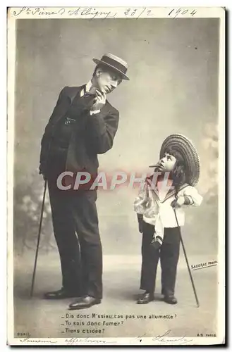 Cartes postales Fantaisie Tabac Enfant