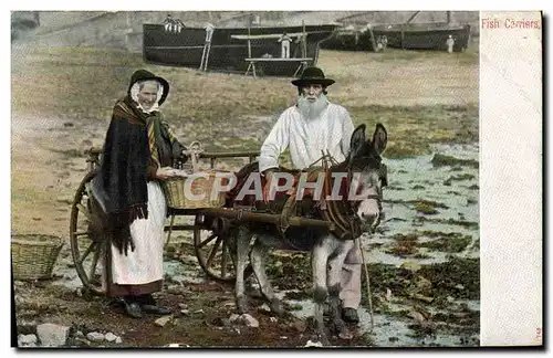 Cartes postales Attelage Fish Carriers Ane Mile