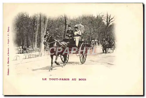 Ansichtskarte AK Attelage Le Tout Paris au bois Chevaux Paris