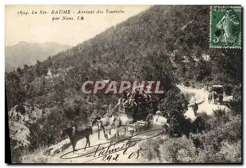 Ansichtskarte AK Attelage La Sainte Baume Arrivee des touristes Chevaux