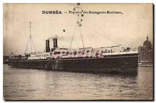 Cartes postales Bateau Paquebot des Messageries Maritimes Dumbea