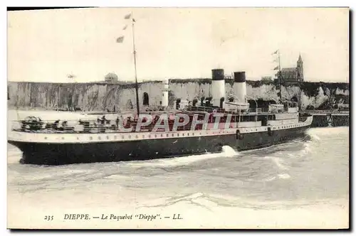 Cartes postales Bateau Paquebot Dieppe a Dieppe