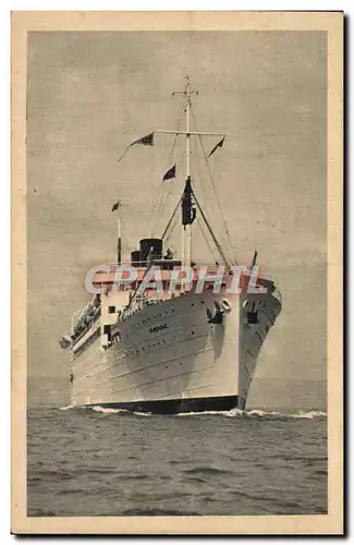 Cartes postales Bateau Paquebot Djenne Compagnie de Navigation Paquet Marseille