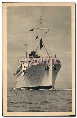 Cartes postales Bateau Paquebot Compagnie de Navigation Mixte Paquet Marseille Djenne