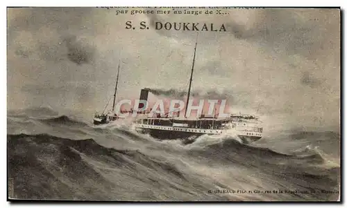 Cartes postales Bateau Paquebot SS Doukkala