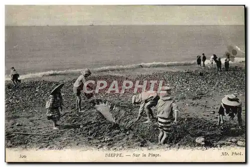 Cartes postales Fantaisie Dieppe sur la plage