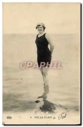 Cartes postales Fantaisie Femme Maillot de Bain Sur la plage