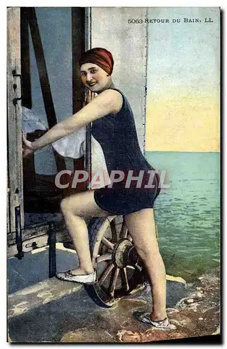 Cartes postales Fantaisie Femme Maillot de Bain Retour du bain