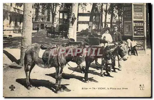 Ansichtskarte AK Ane Mule Vichy La place aux Anes