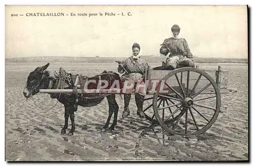 Cartes postales Ane Mule Chatelaillon En route pour la peche