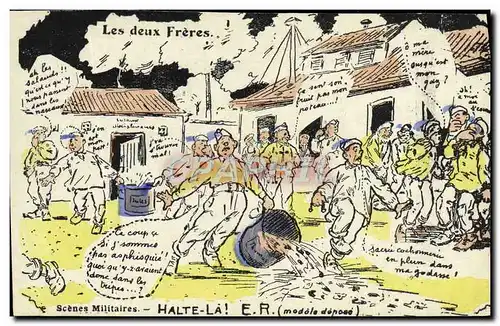 Cartes postales Militaria Les deux freres