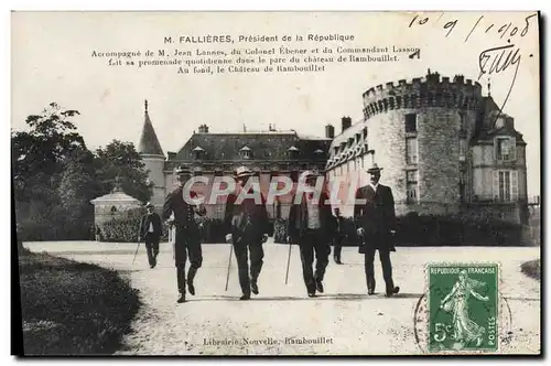 Cartes postales President de la Republique Fallieres Chateau de Rambouillet