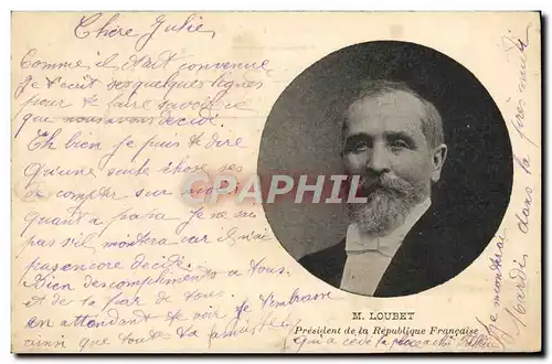 Ansichtskarte AK President de la Republique Emile Loubet