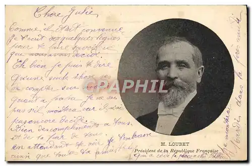 Cartes postales President de la Republique Emile Loubet