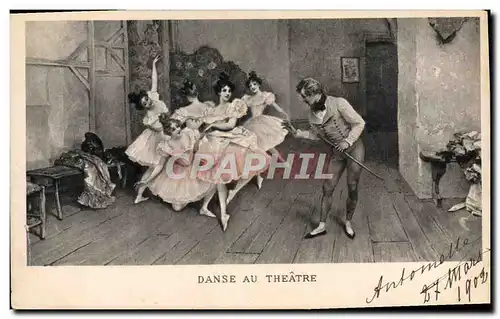 Cartes postales Danse au theatre