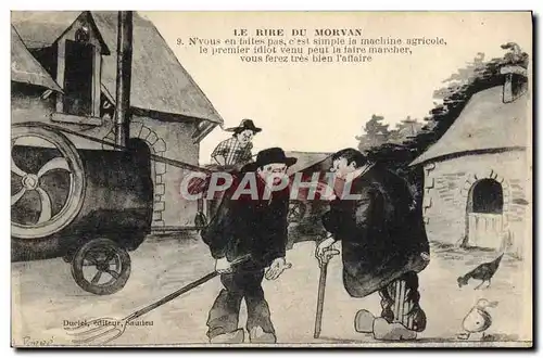 Cartes postales Le rire du Morvan Machine agricole
