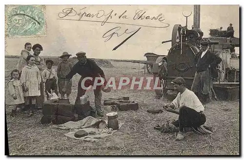 Cartes postales Locomobile En Beauce La soupe des Batteurs TOP