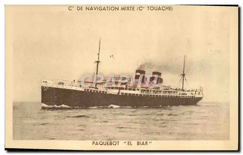 Ansichtskarte AK Bateau Paquebot Cie de Navigation Mixte Cie Touache El Biar