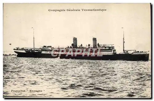 Cartes postales Bateau Paquebot Cie Generale Transatlantique