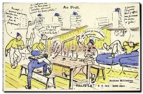 Cartes postales Militaria Au pret