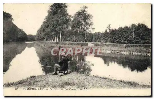 Cartes postales Bateau Peniche Rambouillet Le parc Les canaux