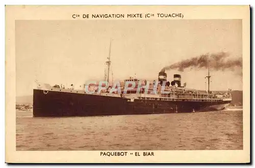 Cartes postales Bateau Paquebot Cie de Navigation Mixte Cie Touache El Biat