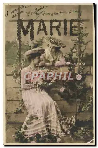 Cartes postales Fantaisie Prenom Marie