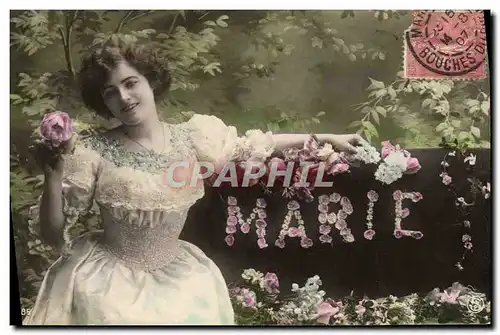 Cartes postales Fantaisie Prenom Marie