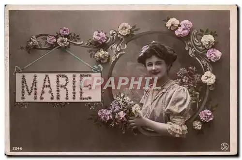 Cartes postales Fantaisie Prenom Marie