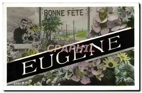 Cartes postales Fantaisie Prenom Eugene