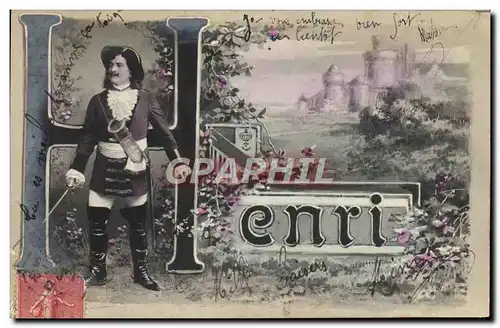 Cartes postales Fantaisie Prenom Henri