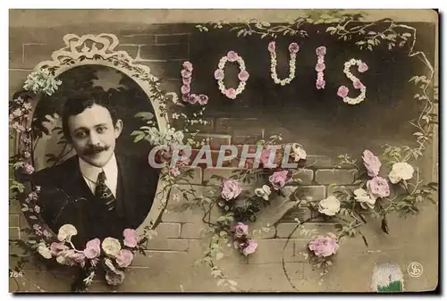 Cartes postales Fantaisie Prenom Louis